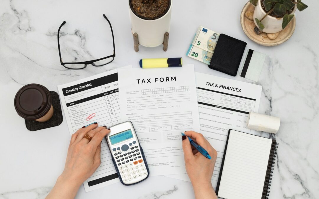 a-person-is-filling-out-a-tax-form